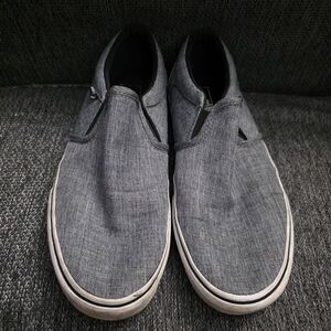 Vans Grey Slip On Shoes
